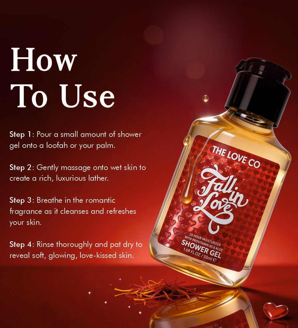 Fall in Love Mini Shower Gel — body care ritual for Indian skin