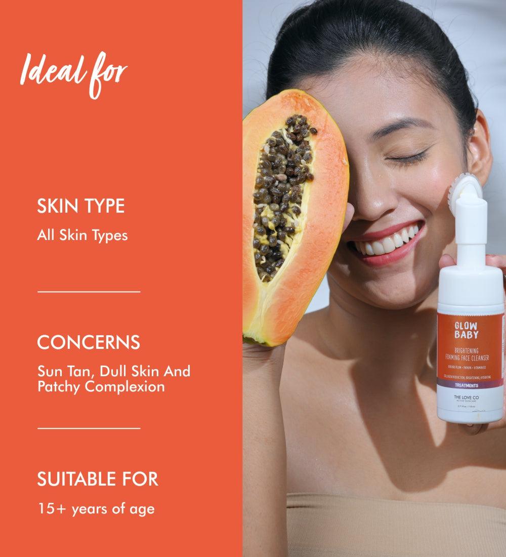 Glow Baby Vitamin C Foaming Face Cleanser - The Love Co