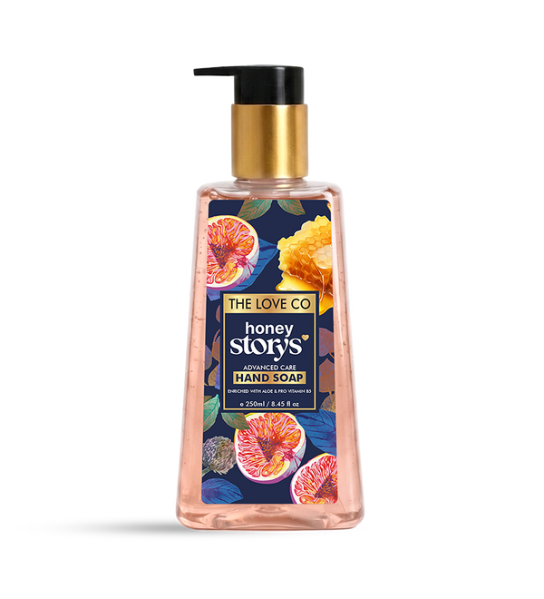 Honey Storys Moisturising Hand Wash 250ml — orange blossom and honey jasmine hand soap India — The Love Co