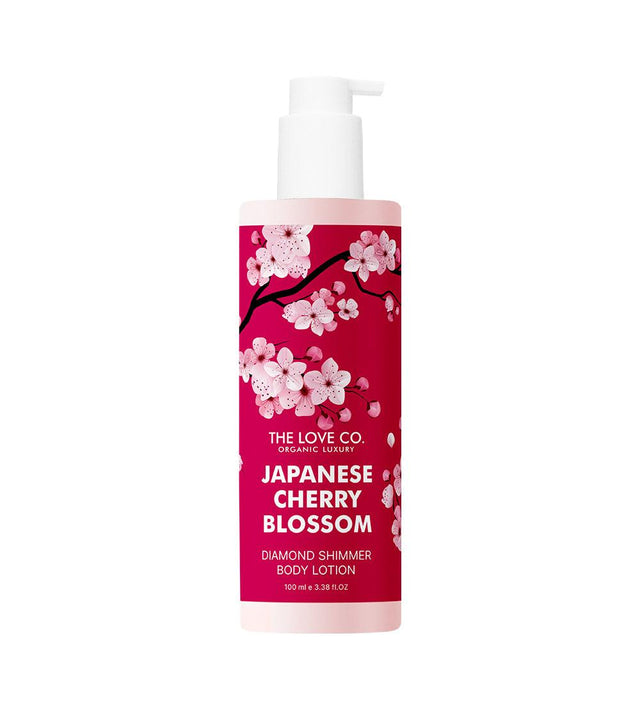 Japanese Cherry Blossom Diamond Shimmer Lotion - The Love Co