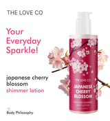 Japanese Cherry Blossom Diamond Shimmer Lotion - The Love Co