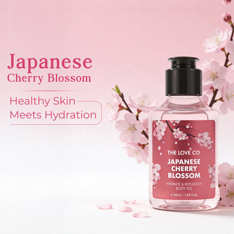 The Love Co Japanese Cherry Blossom Mini Body Oil