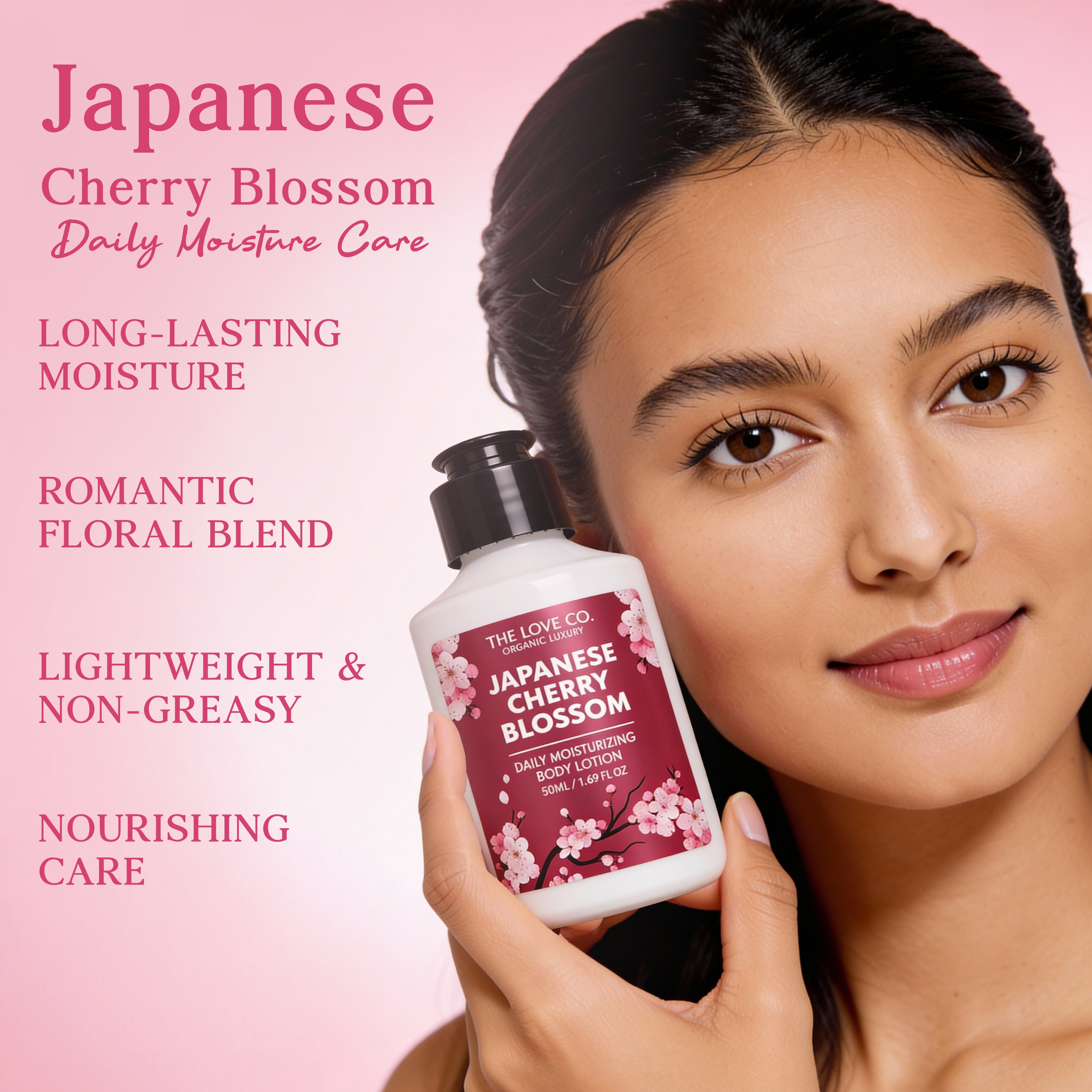 Japanese Cherry Blossom Mini Body Lotion - The Love Co