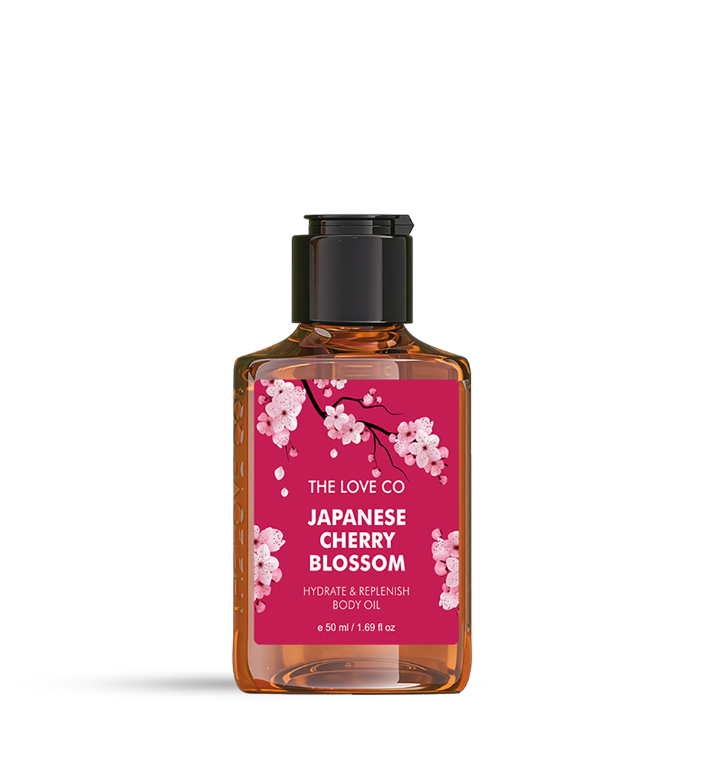 Japanese Cherry Blossom Body Oil Mini — Glow Elixir | The Love Co
