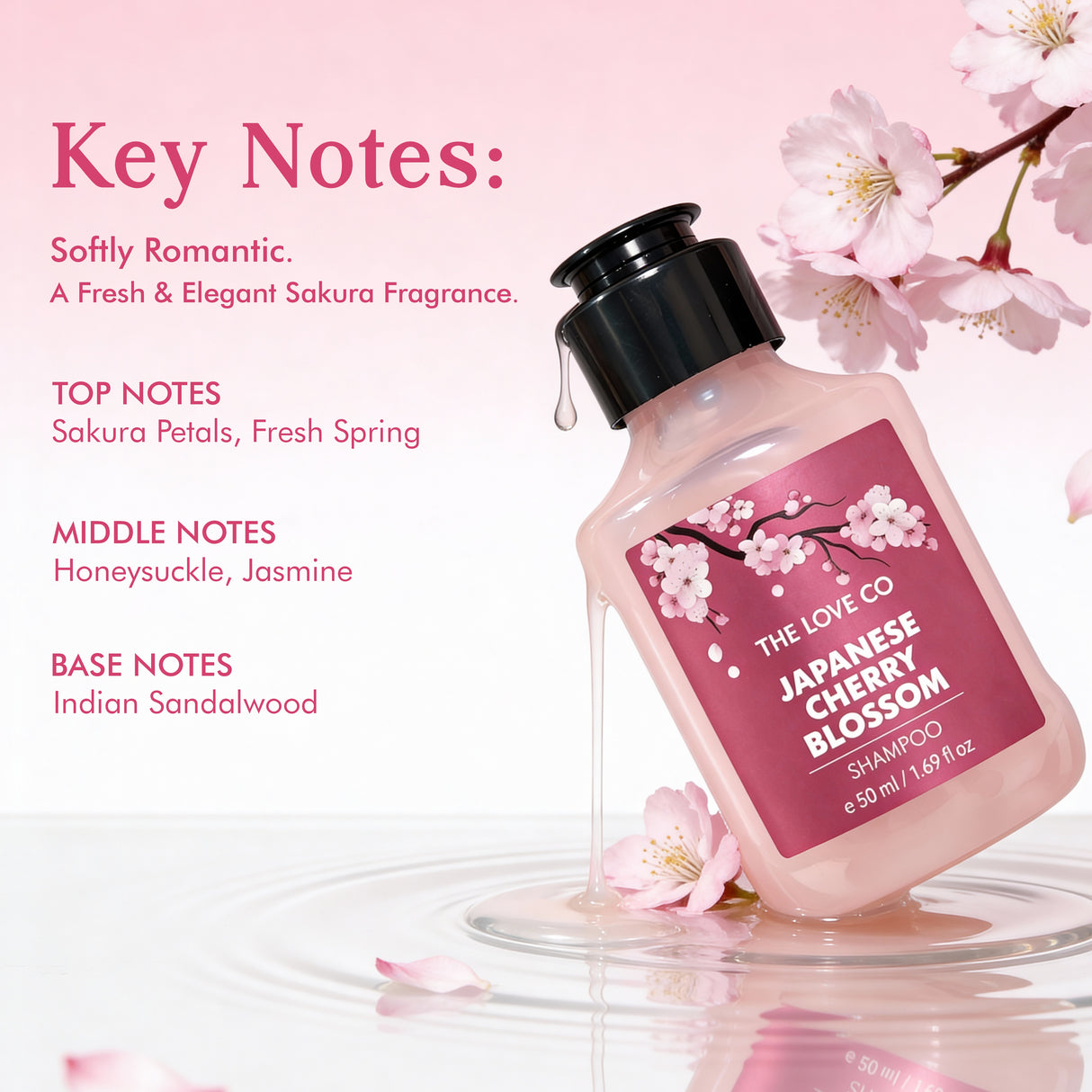 The Love Co Japanese Cherry Blossom Shampoo