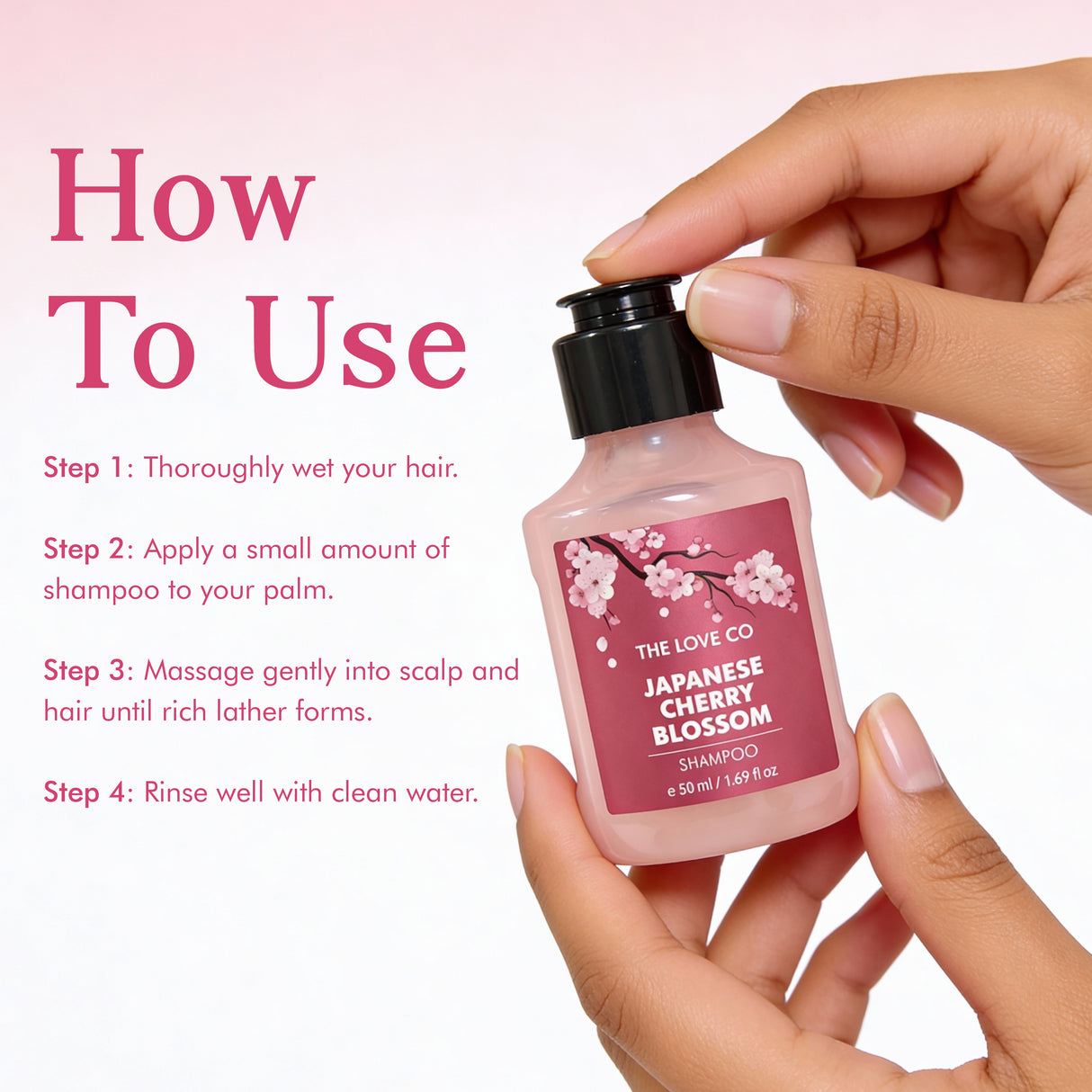 The Love Co Japanese Cherry Blossom Shampoo