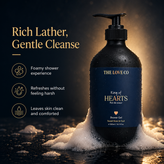 King of Hearts Shower Gel — Oud, Cedarwood, Amber – view 5 | The Love Co