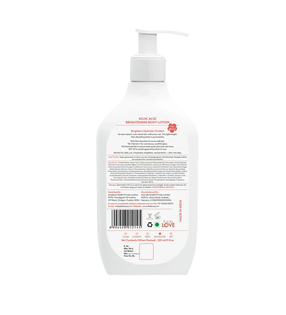 Kojic Acid Body Lotion - The Love Co
