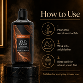 Oud Eksha Body Wash — Bold Oud Shower Gel – view 5 | The Love Co