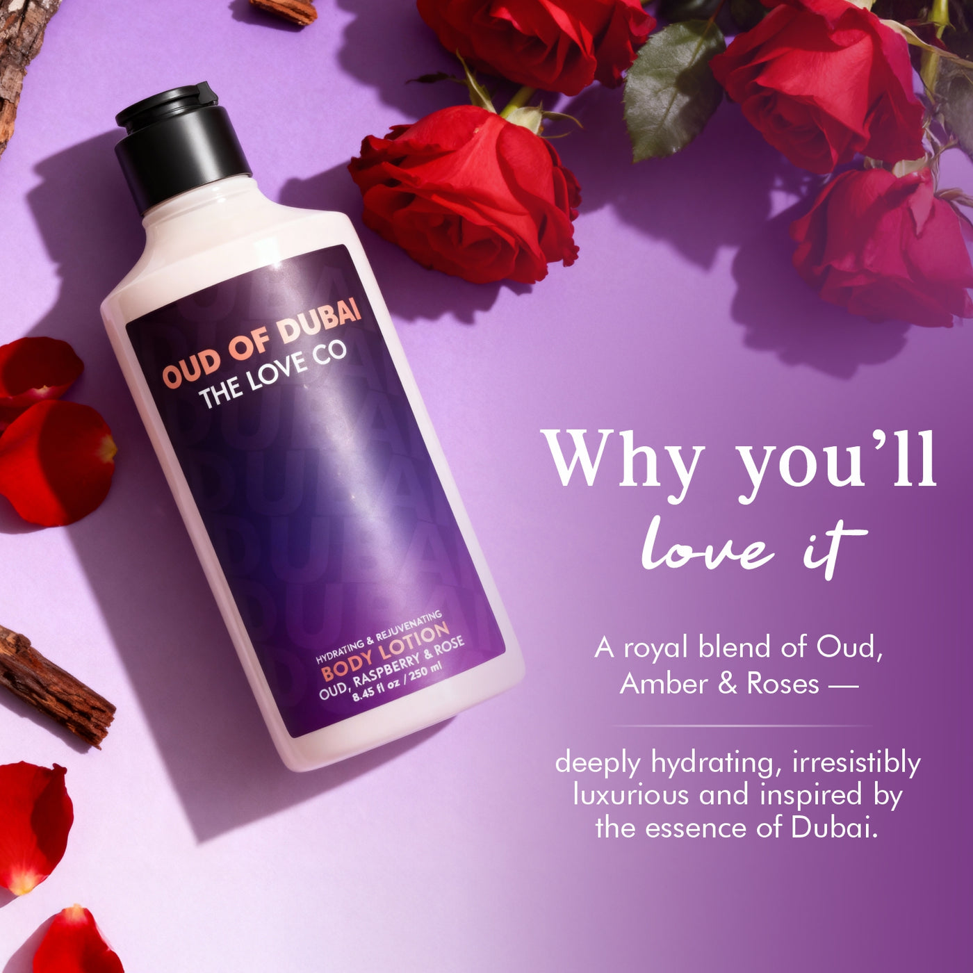 Oud Of Dubai Body Lotion — texture and consistency