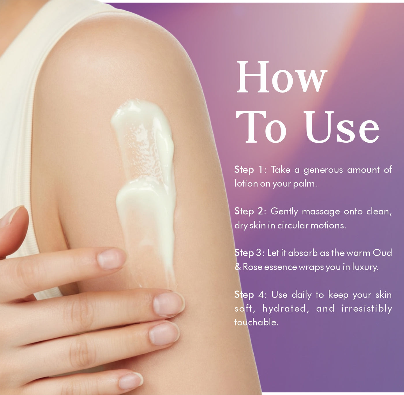Oud Of Dubai Body Lotion — dermatologist-tested SLS-free formula
