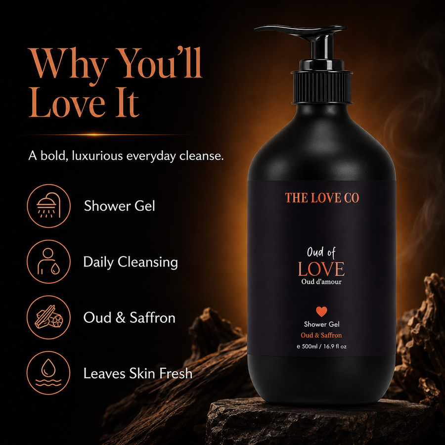Oud of Love Shower Gel — Soft Oud, Halal-Friendly – view 3 | The Love Co