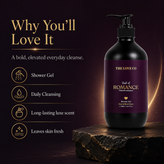 Oud of Romance Shower Gel — Rose + Amber Oud, Evening Ritual – view 3 | The Love Co