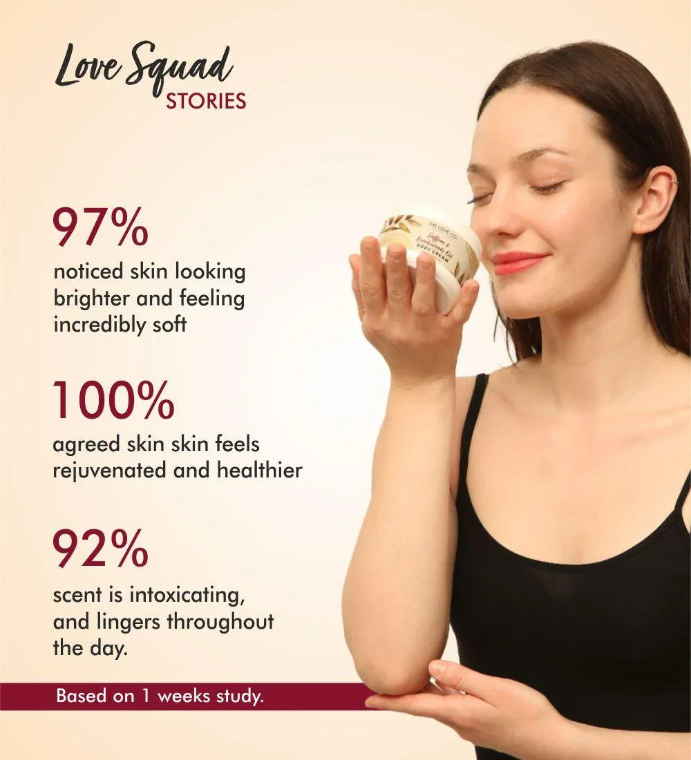 Saffron & Kumkumadi Oil Body Cream — dermatologist-tested SLS-free formula