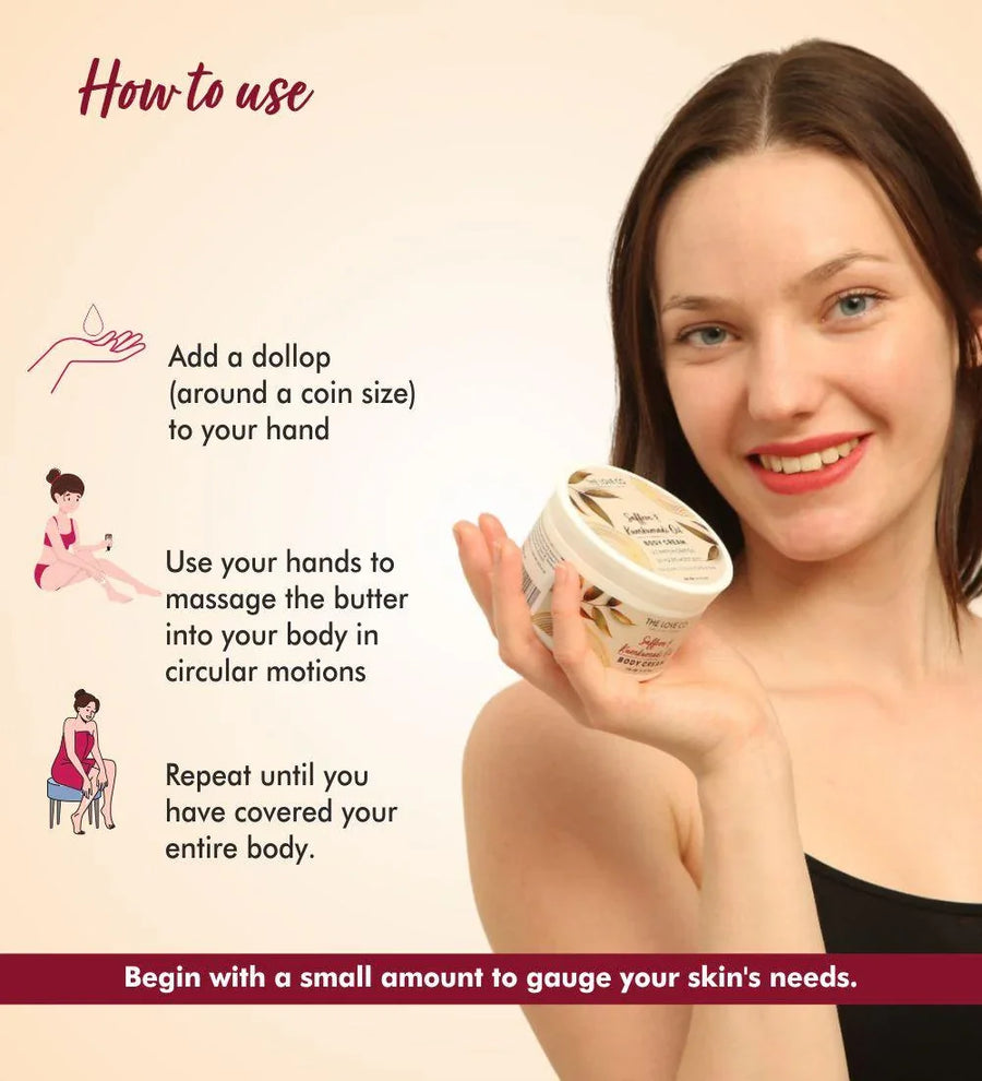 Saffron & Kumkumadi Oil Body Cream — body care ritual for Indian skin