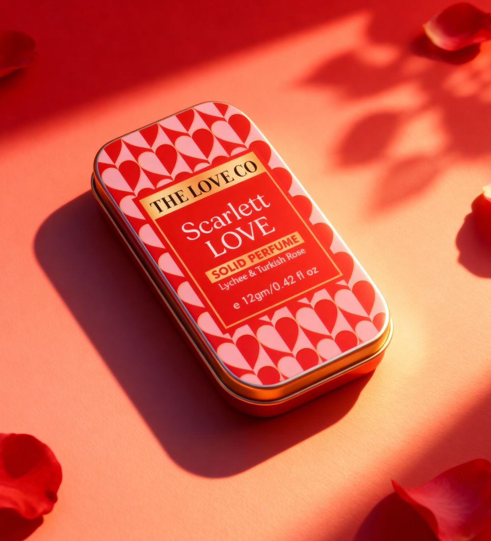 Scarlett Love Solid Perfume gifting — rose oud fragrance gift India — The Love Co