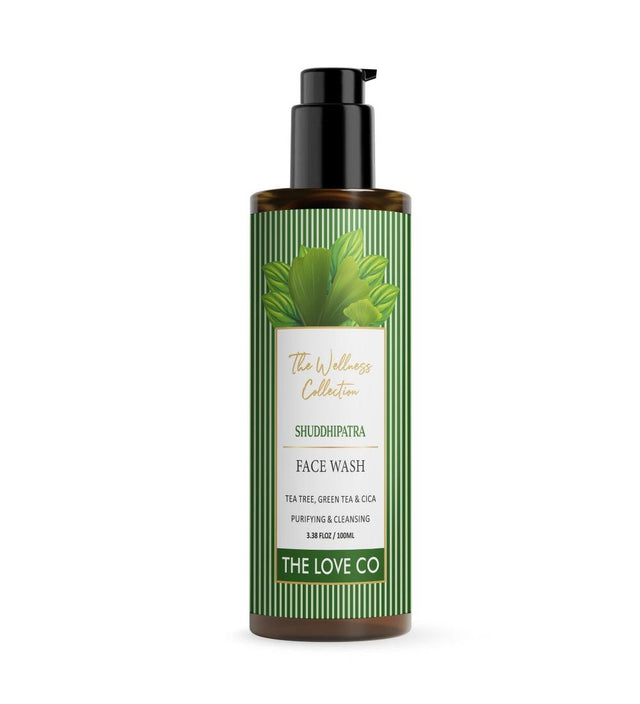 Shuddhipatra Tea Tree Green Tea & Cica Face Wash - The Love Co