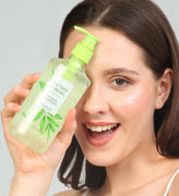 Tea Tree Aloe Gel — front of bottle, fragrance-led body care