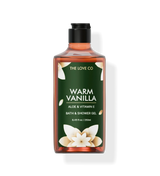 The Love Co Warm Vanilla aloe and vitamin E bath and shower gel 250ml bottle