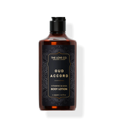 Oud Accord Body Lotion — front of bottle, fragrance-led body care