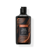 The Love Co Oud Eksha vanilla amber body lotion 250ml black bottle with gold design