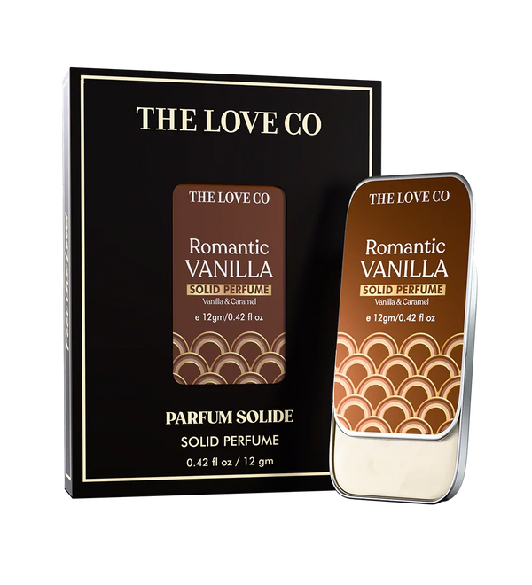 Romantic Vanilla Solid Perfume — front of bottle, fragrance-led body care