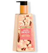 The Love Co Vanilla Storys hand soap bottle with floral vanilla design, 250ml size