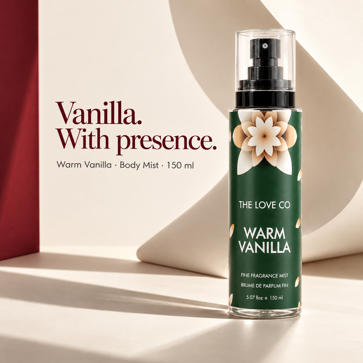 Architectural warm vanilla mist