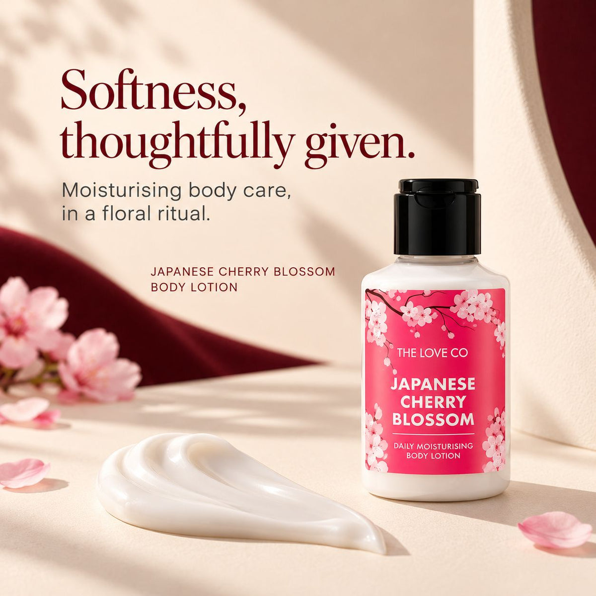 Japanese Cherry Blossom Body Lotion Travel
