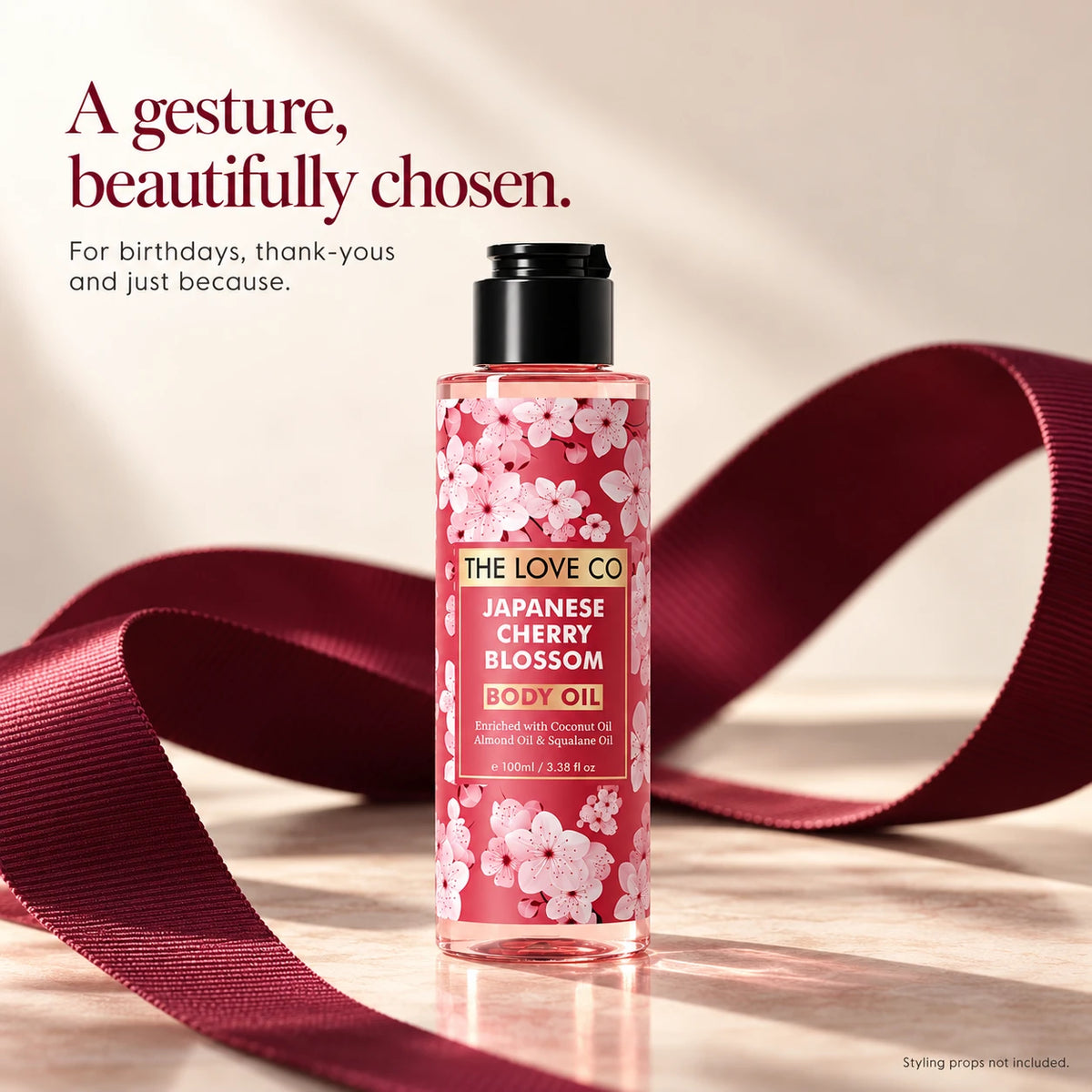 Japanese Cherry Blossom Body Oil as a gift