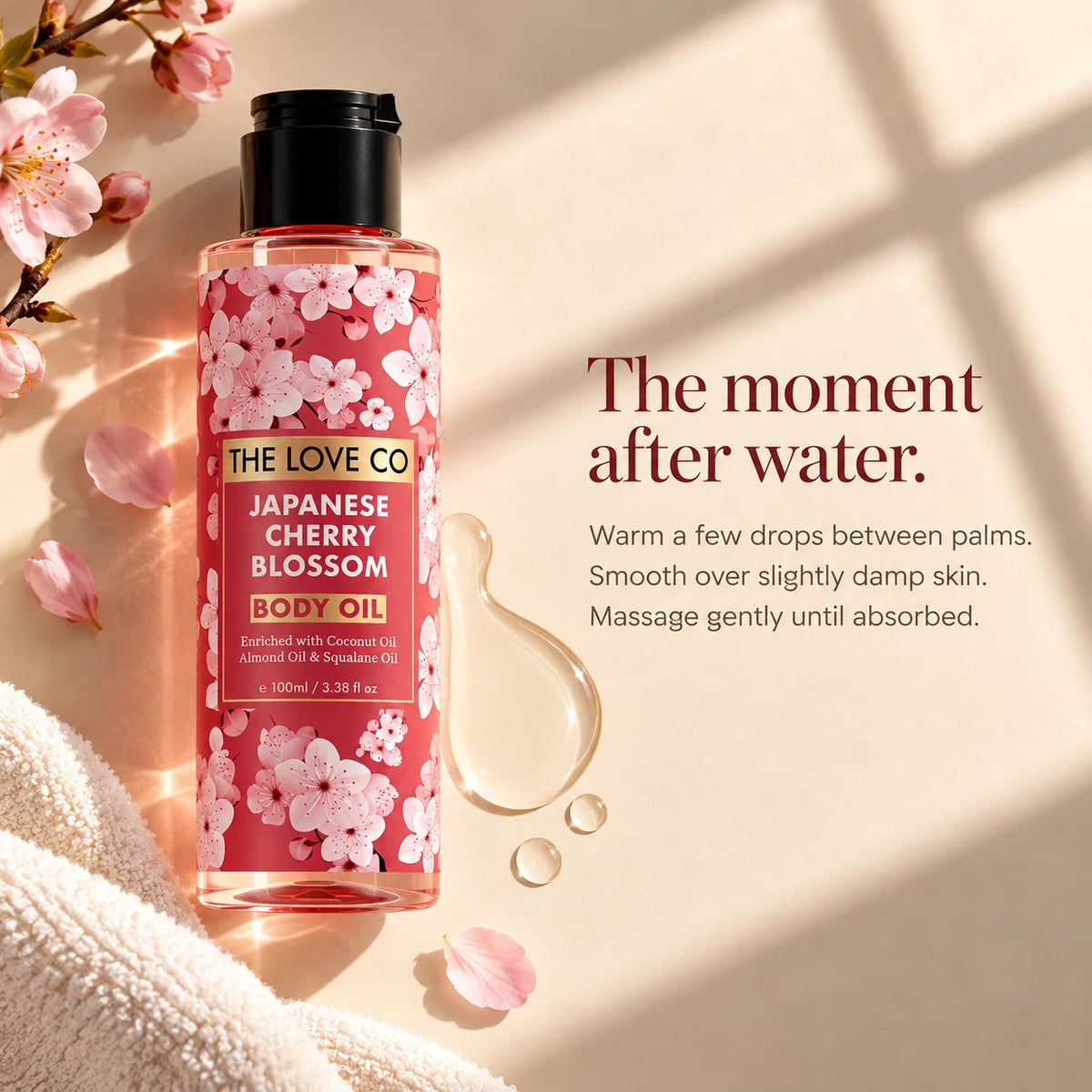 How to use Japanese Cherry Blossom Body Oil