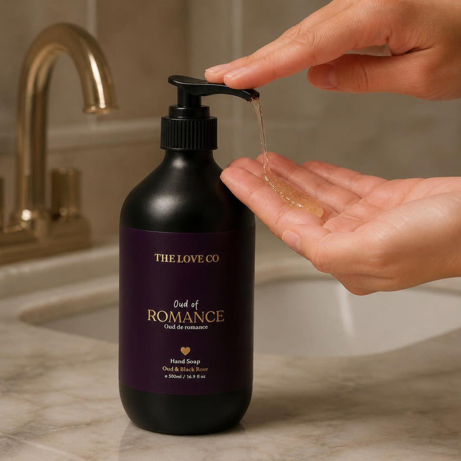Hand soap pumped into the palm
