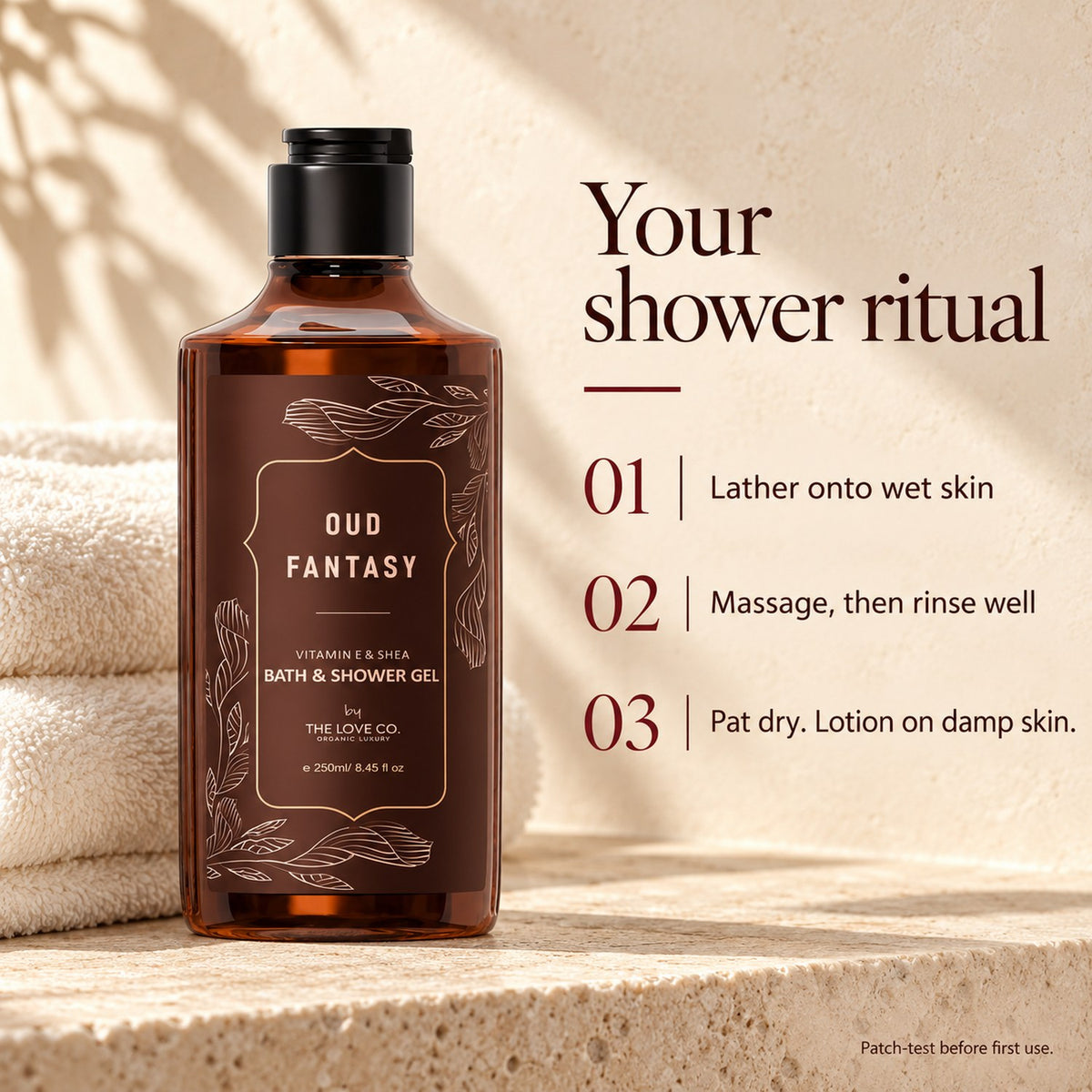 Oud Fantasy Body Wash, how to use