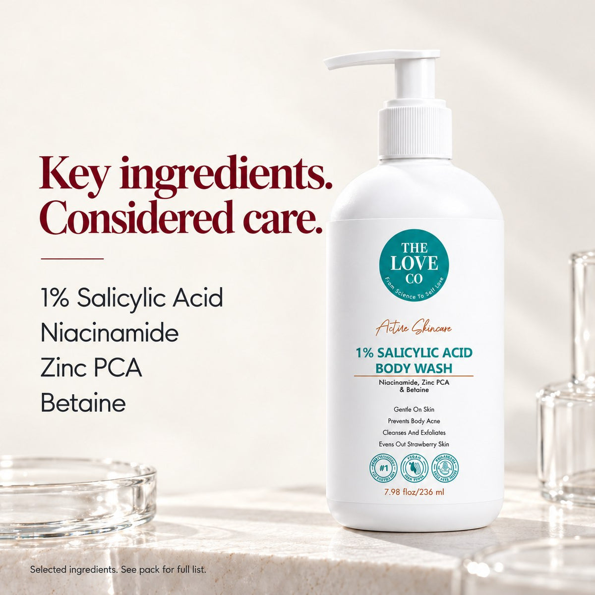1% Salicylic Acid Body Wash, ingredients