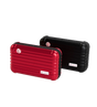 Red and black travel kit hard cases by THE LOVE CO with zipper closure