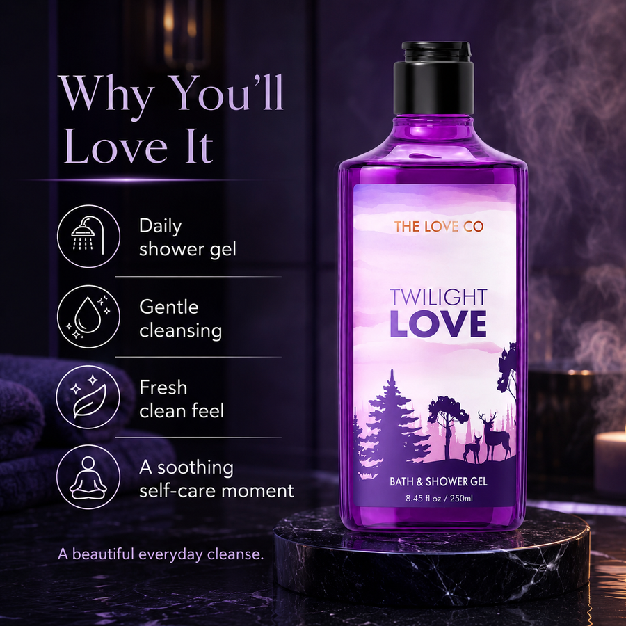 Twilight Love Body Wash — Berry, Rose, Musk – view 3 | The Love Co