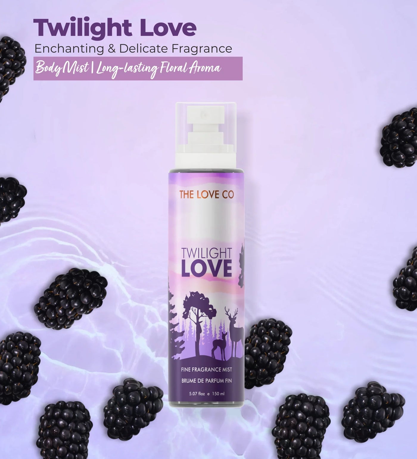 Twilight Love Body Mist — ingredients and key actives panel