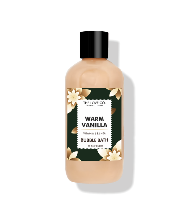 warm vanilla bubble bath The Love Co