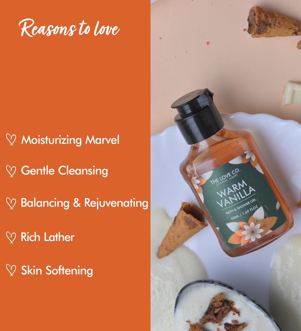 Warm Vanilla Mini Body Wash - The Love Co