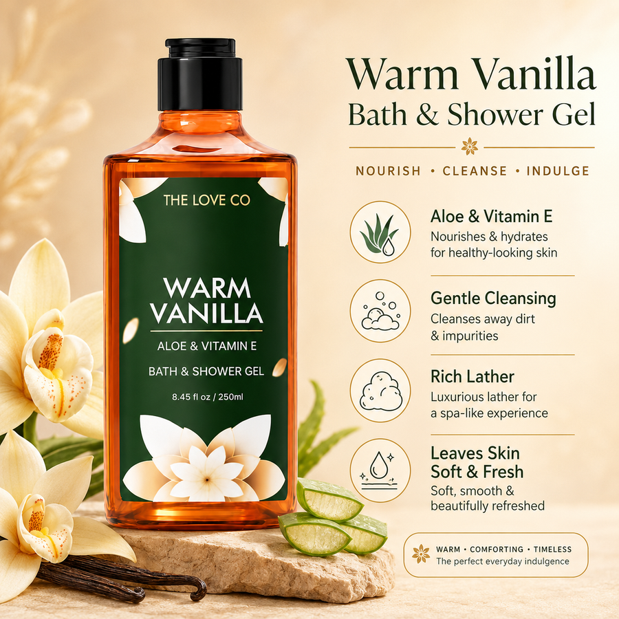 Warm Vanilla Body Wash — Caramel Vanilla Amber – view 2 | The Love Co
