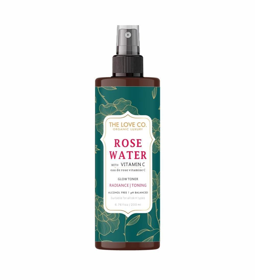 Rose Water with Vitamin C Glow Toner The Love Co