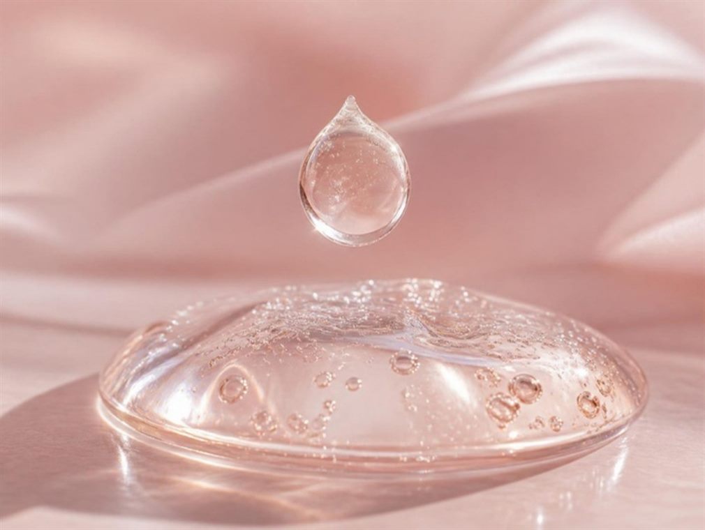 Clear glycerin droplet